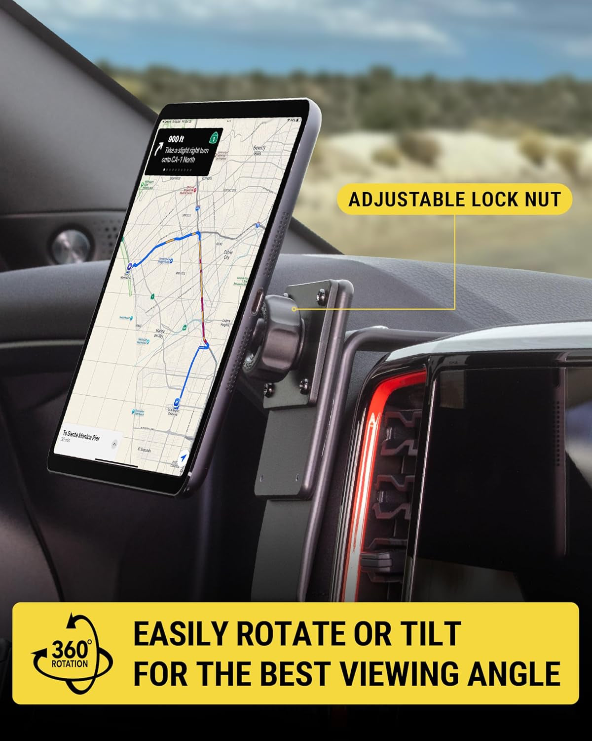 Heavy Duty Magsafe Mount/Tablet Holder for Car, Magnetic Cell Phone Stand with Extra Strong Magnets and AMPS Mounting Plate for Proclip Vehicle Specific Mount Bases